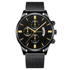 Men's Watch Stainless Steel Mesh Belt Alloy Case Round Dial Fashion Style