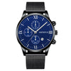 Men's Watch Stainless Steel Metal Milan Belt Mesh Belt Roman Pattern Round Dial Leisure Style