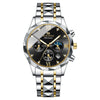 Men's Watches Metal Stainless Steel Round Business Fashion Waterproof With Calendar