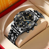 Men's Watches Metal Stainless Steel Round Business Fashion Waterproof With Calendar
