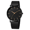 Men's Watches Ultrathin Simple Band Alloy Stainless Steel Belt Round Dial Leisure Style