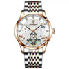 Men's Waterproof Luminous Quartz Watch Alloy Case Stainless Steel Strap Round Dial