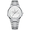 Men's Waterproof Luminous Ultrathin Quartz Watch Alloy Stainless Steel Square Dial Leisure Style
