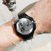 Men's Waterproof Multifunctional Luminous Outdoor Sports Watch With Resin Case And Mineral Strengthened Glass Mirror Round Dial