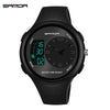 Men's Waterproof Multifunctional Luminous Outdoor Sports Watch With Resin Case And Mineral Strengthened Glass Mirror Round Dial
