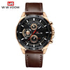 Men's Waterproof Outdoor Sports Casual Watch With Microfiber Strap And Round Dial