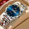Men's Waterproof Stainless Steel And Alloy Business Quartz Watch With Round Dial