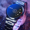 Men's Waterproof Watches Automatic Movement Leisure Style Round Dial Steel Case Mineral Strengthened Glass Mirror