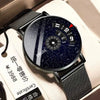 Men's Waterproof Watches Automatic Movement Leisure Style Round Dial Steel Case Mineral Strengthened Glass Mirror