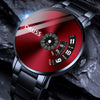 Men's Waterproof Watches Automatic Movement Leisure Style Round Dial Steel Case Mineral Strengthened Glass Mirror