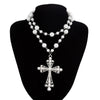 Men's Zinc Alloy Geometric Cross Handmade Necklace