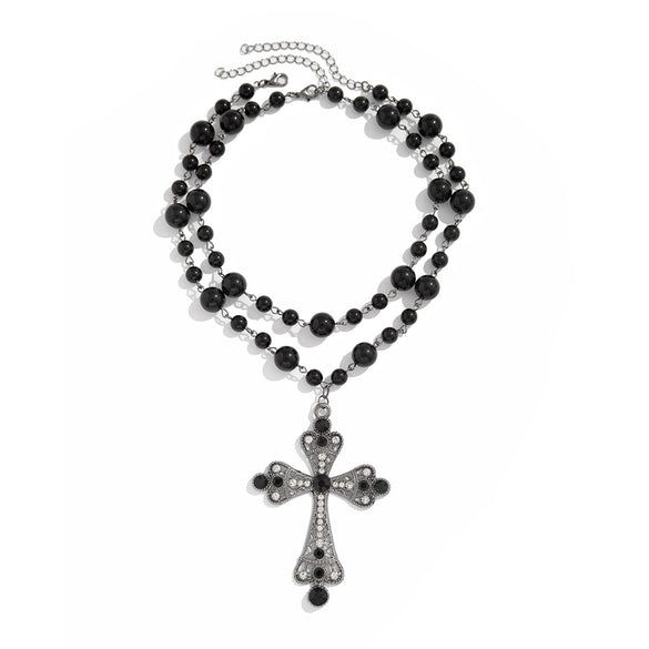 Men's Zinc Alloy Geometric Cross Handmade Necklace