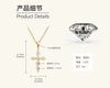 Mermaid Tear Necklace 925 Sterling Silver Geometric Fishing Line Chain Gold Plated Women's
