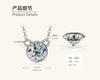 Mermaid Tear Necklace 925 Sterling Silver Geometric Fishing Line Chain Gold Plated Women's