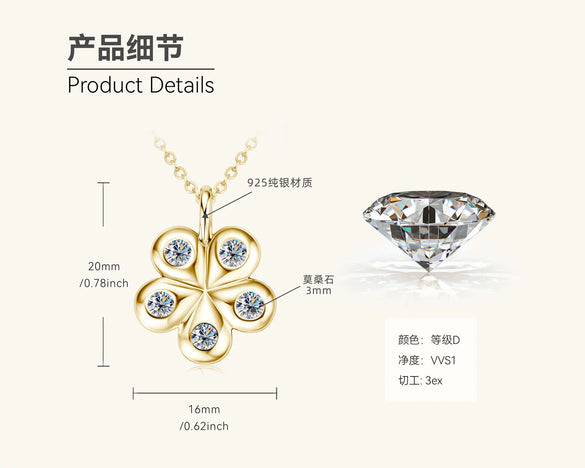 Mermaid Tear Necklace 925 Sterling Silver Geometric Fishing Line Chain Gold Plated Women's
