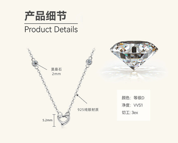 Mermaid Tear Necklace 925 Sterling Silver Geometric Fishing Line Chain Gold Plated Women's