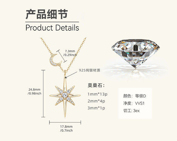 Mermaid Tear Necklace 925 Sterling Silver Geometric Fishing Line Chain Gold Plated Women's