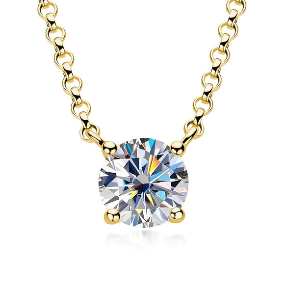 Mermaid Tears Necklace Moissanite Clavicle Chain S925 Sterling Silver Geometric Style