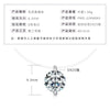 Mermaid Tears Necklace Moissanite Clavicle Chain S925 Sterling Silver Geometric Style