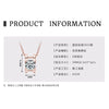 Mermaid Tears Necklace Moissanite Clavicle Chain S925 Sterling Silver Geometric Style