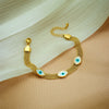 Mesh Titanium Steel Oval Eye Geometric Style Electroplated Unisex All Match Bracelet Accessories