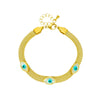 Mesh Titanium Steel Oval Eye Geometric Style Electroplated Unisex All Match Bracelet Accessories