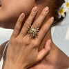 Metal Alloy Geometric Hiphop Electroplated Snake Bone Chain Women's Sunflower Starfish Pendant Clavicle Necklace