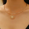 Metal Alloy Geometric Pleated Style Electroplating Earrings And Necklace Accessories For Women