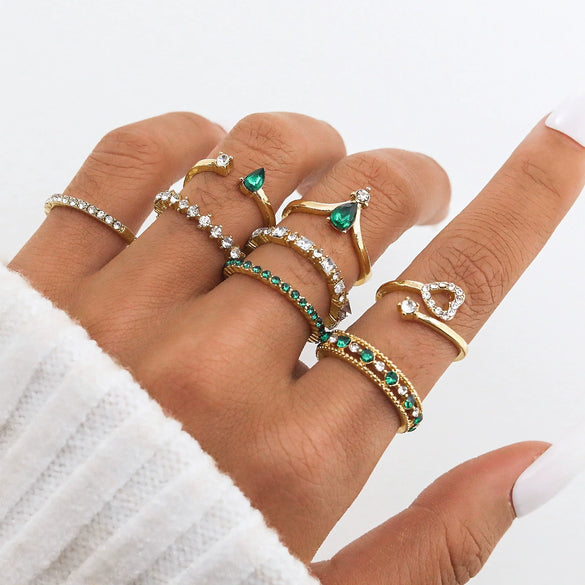 Metal Animal Butterfly Opening Stacked Joint Ring Electroplated Unisex