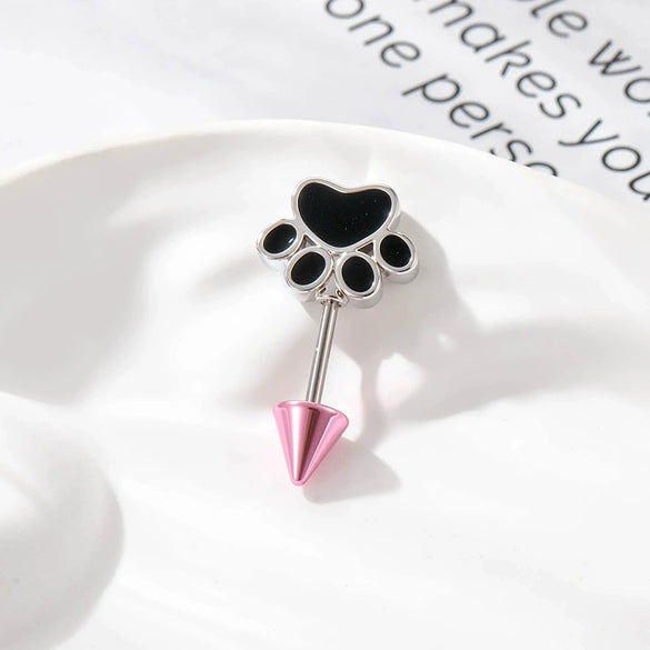 Metal Animal Zodiac Electroplated Cat Claw Cartilage Piercing Jewelry