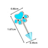 Metal Animal Zodiac Electroplated Cat Claw Cartilage Piercing Jewelry