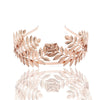 Metal Baroque Fashion Crown Bridal Headband Hair Accessories With Electroplating