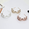Metal Baroque Fashion Crown Bridal Headband Hair Accessories With Electroplating