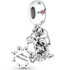 Metal Bead Bracelet With Hot Air Balloon Pendant Electroplating Totem Pattern Cute Fashion Cartoon Style