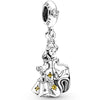 Metal Bead Bracelet With Hot Air Balloon Pendant Electroplating Totem Pattern Cute Fashion Cartoon Style