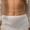 Metal Beaded Sequin Multilayer Body And Waist Chain For Female