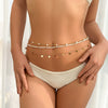 Metal Beaded Sequin Multilayer Body And Waist Chain For Female