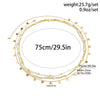 Metal Beaded Sequin Multilayer Body And Waist Chain For Female