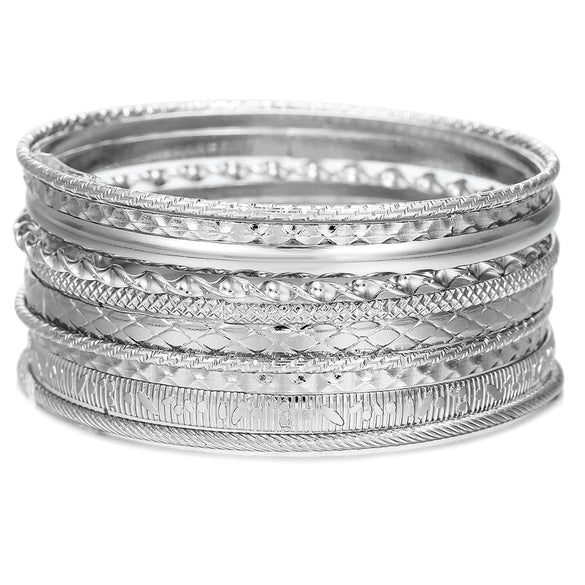 Metal Bohemian Retro Exaggerated Mix And Match Hollow Love Geometric Iron Electroplated Bracelet Jewelry