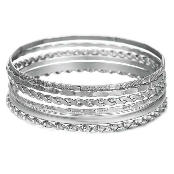 Metal Bohemian Retro Exaggerated Mix And Match Hollow Love Geometric Iron Electroplated Bracelet Jewelry