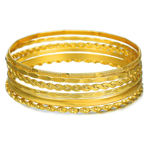Metal Bohemian Retro Exaggerated Mix And Match Hollow Love Geometric Iron Electroplated Bracelet Jewelry
