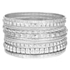 Metal Bohemian Retro Exaggerated Mix And Match Hollow Love Geometric Iron Electroplated Bracelet Jewelry
