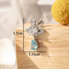 Metal Bow Pattern Electroplated Girls' Earrings