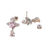 Metal Bow Pattern Electroplated Girls' Earrings