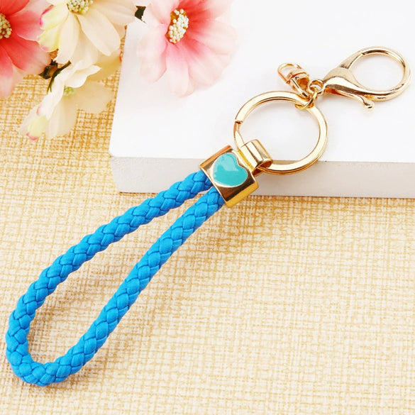 Metal Braided Rope Cartoon Key Chain For Girls