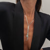 Metal Braided Snake Bone Clavicle Chain Necklace For Women Iron Chain Alloy Animal Pattern Electroplating