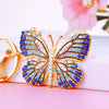 Metal Butterfly Diamond Color Cute Women's Keychain Bag Pendant