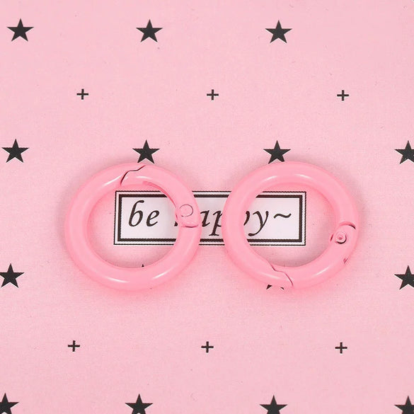 Metal Candy Color Paint Door Buckle Spring Ring Bag Chain Buckle Key Chain Accessories