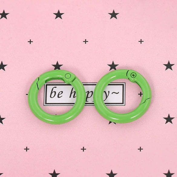 Metal Candy Color Paint Door Buckle Spring Ring Bag Chain Buckle Key Chain Accessories