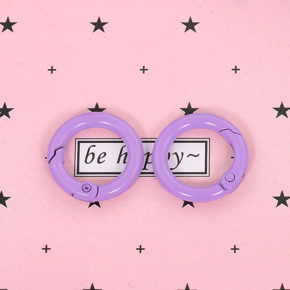 Metal Candy Color Paint Door Buckle Spring Ring Bag Chain Buckle Key Chain Accessories